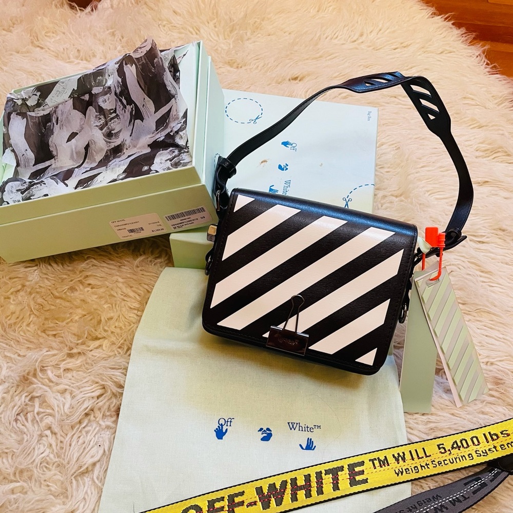 Make an offer! OFF WHITE DIAGONAL FLAP BAG Medium